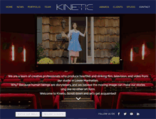 Tablet Screenshot of kineticstudiosnyc.com